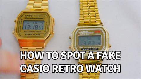 how to spot a fake casio gold watch|how to identify a fake watch.